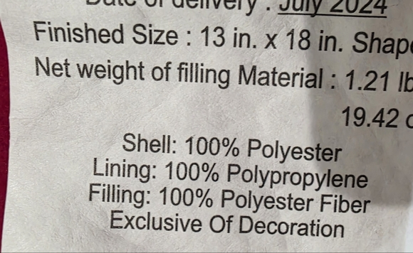 Fun Letters To Santa Pillow-NWT - Picture 6 of 7